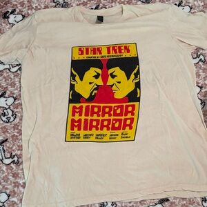 Loot Crate Star Trek Mirror Mirror Graphic Tee - Cream, Yellow, Red, Black
